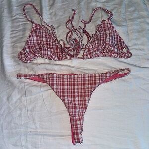 Billabong Pink Tide Ruched Bikini Set